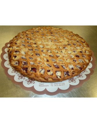 Kersenkrokant vlaai Kersenkrokant vlaai